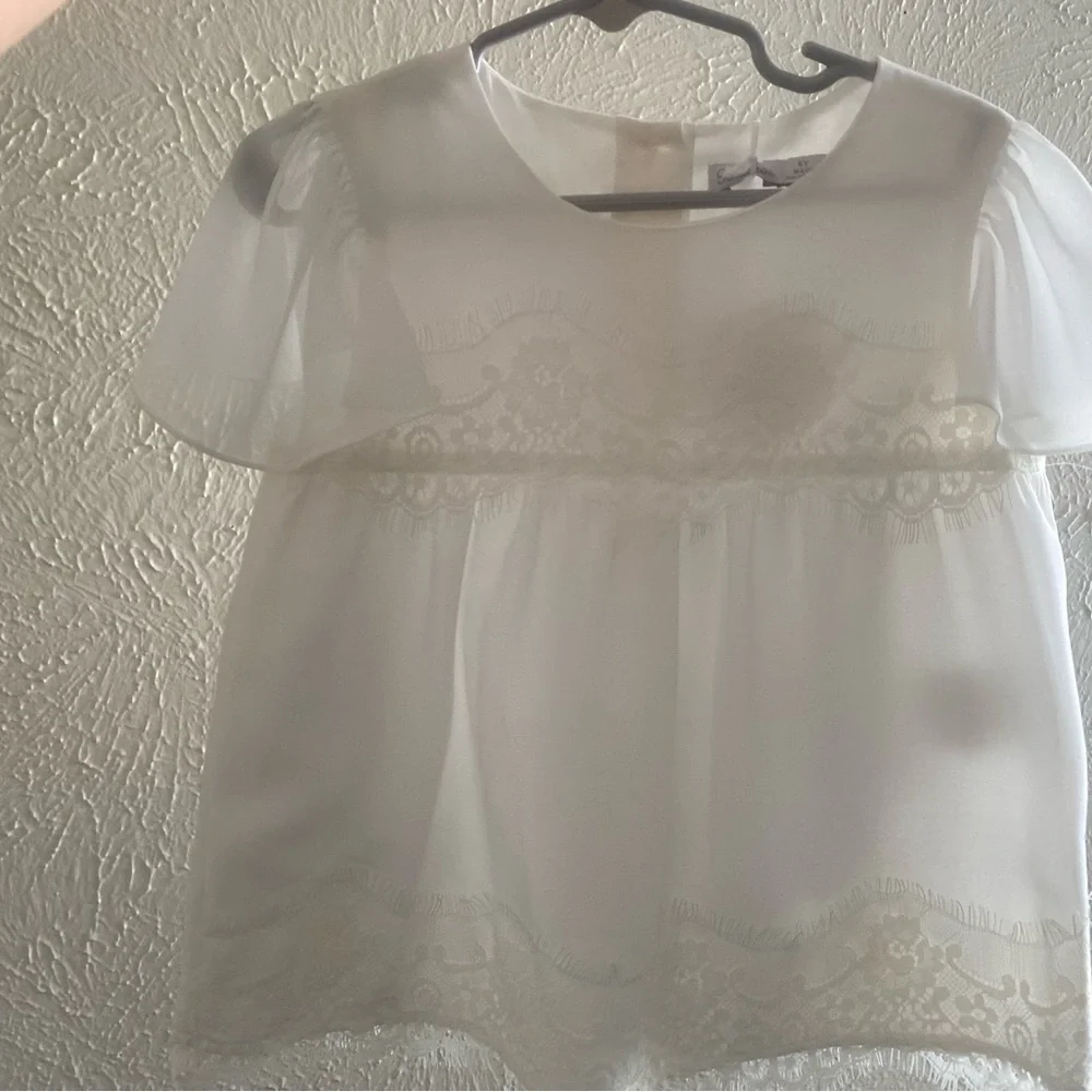 Patachou Girls White Lace Blouse - Picture 7 of 7